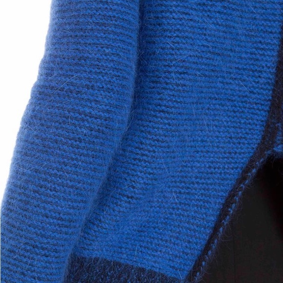 Sandro Système Cobalt Blue Angora Sweater - Picture 10 of 11